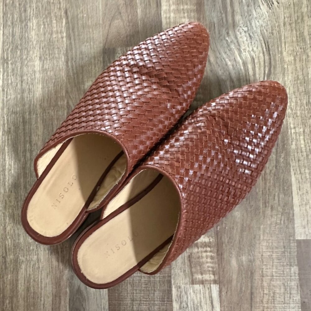 Nisolo Ama Woven Mule, Women's size 9.5
